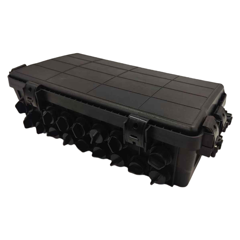 Boîtier d'épissure de câble optique 16 conducteurs, boîtier horizontal/en ligne avec connecteur rapide SFTB-16B