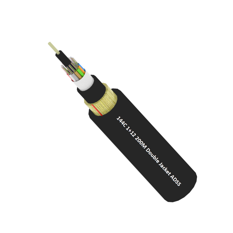 ADSS Single Mode 144 Core 200m Double Jacket G652D ADSS Cable Self Supporting Fiber Optic Cable.png