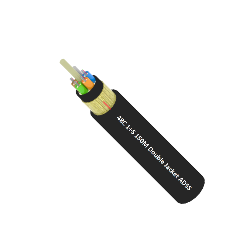 ADSS Aerial Cable with Double Sheath 150m span Self-Supporting Non-Metallic Excellent Quality